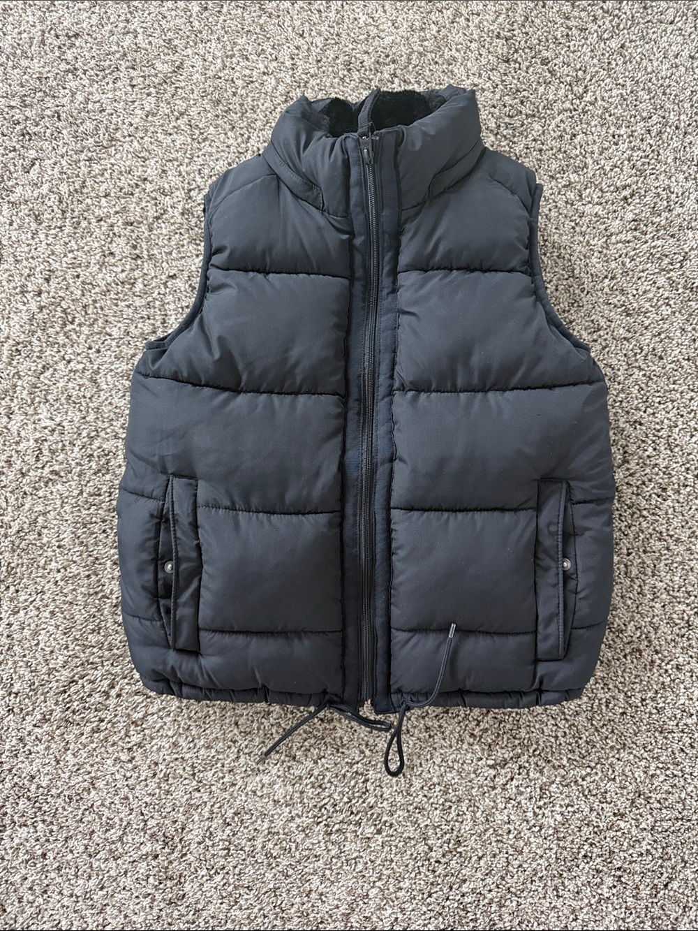 Abercrombie & Fitch Black Quilted Puffer Vest